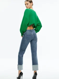 Alice and Olivia POSEY CREWNECK SWEATER *CLOTHING