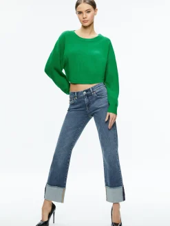 Alice and Olivia POSEY CREWNECK SWEATER *CLOTHING