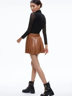 Alice and Olivia PURA VEGAN LEATHER PLEATED SKORT *FEATURED SHOPS | CLOTHING | CLOTHING