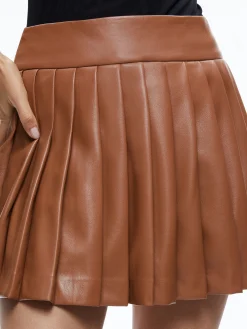 Alice and Olivia PURA VEGAN LEATHER PLEATED SKORT *FEATURED SHOPS | CLOTHING | CLOTHING