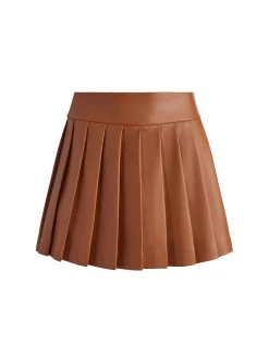 Alice and Olivia PURA VEGAN LEATHER PLEATED SKORT *FEATURED SHOPS | CLOTHING | CLOTHING
