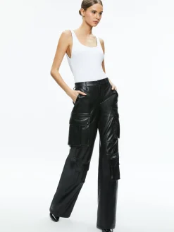 Alice and Olivia REMY SCOOP REVERSIBLE BODYSUIT BLACK/OFF WHITE*FEATURED SHOPS | FEATURED SHOPS | CLOTHING