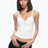 Alice and Olivia RHONA TWIST FRONT TANK *CLOTHING