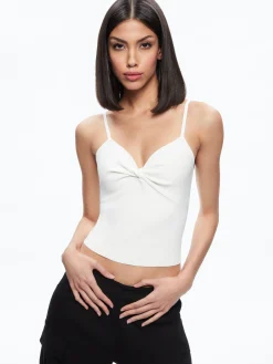 Alice and Olivia RHONA TWIST FRONT TANK *CLOTHING