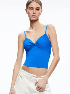 Alice and Olivia RHONA TWIST FRONT TANK *CLOTHING