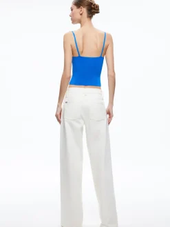 Alice and Olivia RHONA TWIST FRONT TANK *CLOTHING