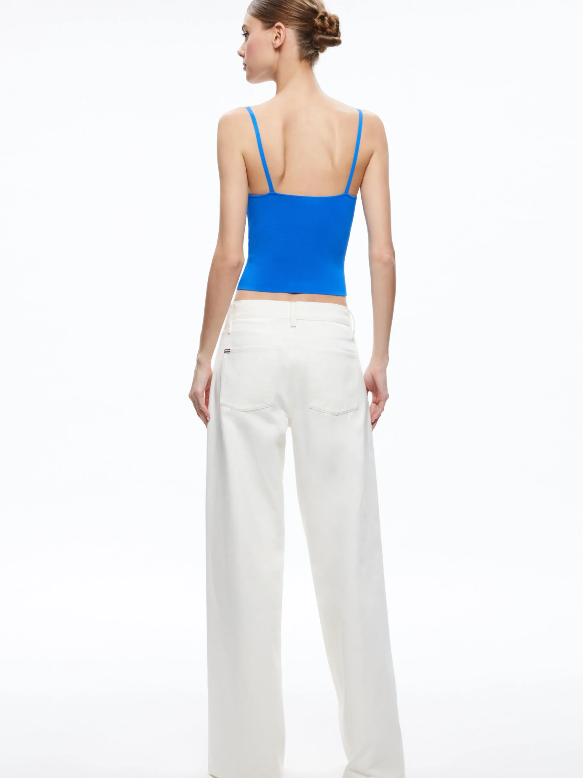 Alice and Olivia RHONA TWIST FRONT TANK *CLOTHING