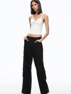 Alice and Olivia RHONA TWIST FRONT TANK *CLOTHING