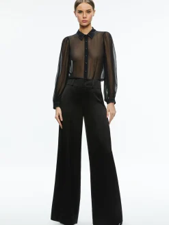 Alice and Olivia ROANNE SHEER BLOUSE *FEATURED SHOPS | CLOTHING