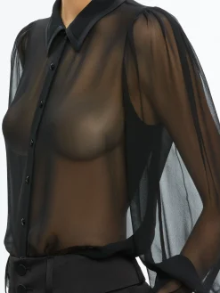 Alice and Olivia ROANNE SHEER BLOUSE *FEATURED SHOPS | CLOTHING