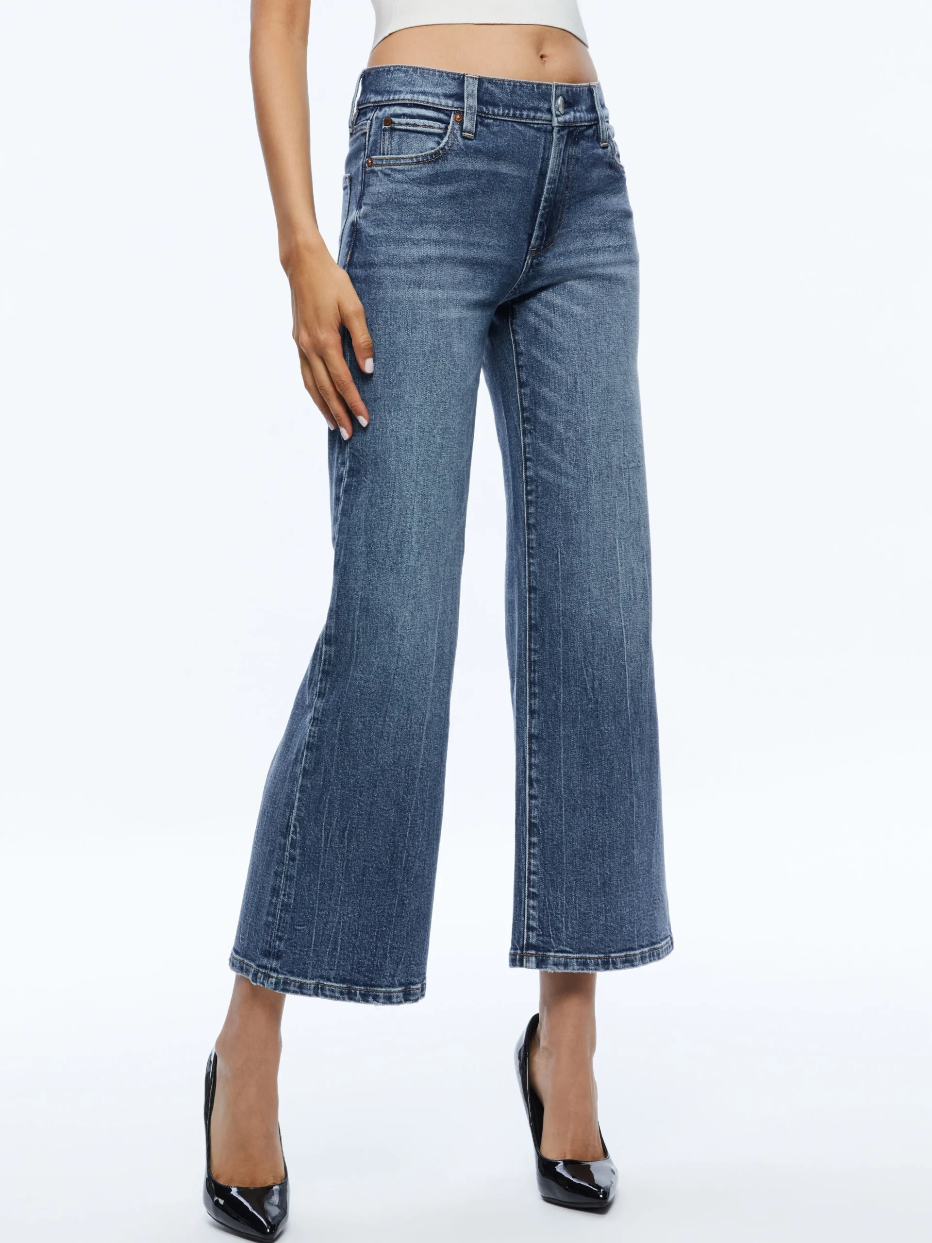 Alice and Olivia ROXIE KICK FLARE JEAN BROOKLYN BLUE*FEATURED SHOPS | FEATURED SHOPS | CLOTHING | CLOTHING