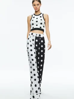 Alice and Olivia RYDEL CROPPED TANK + TOMASA HIGH RISE PANT *CLOTHING