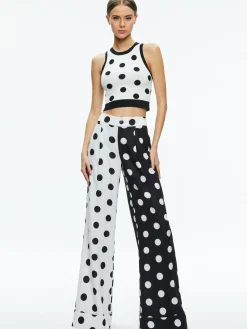 Alice and Olivia RYDEL CROPPED TANK + TOMASA HIGH RISE PANT *CLOTHING