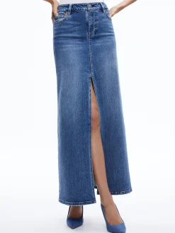 Alice and Olivia RYE DENIM MAXI SKIRT BROOKLYN BLUE*FEATURED SHOPS | FEATURED SHOPS | CLOTHING