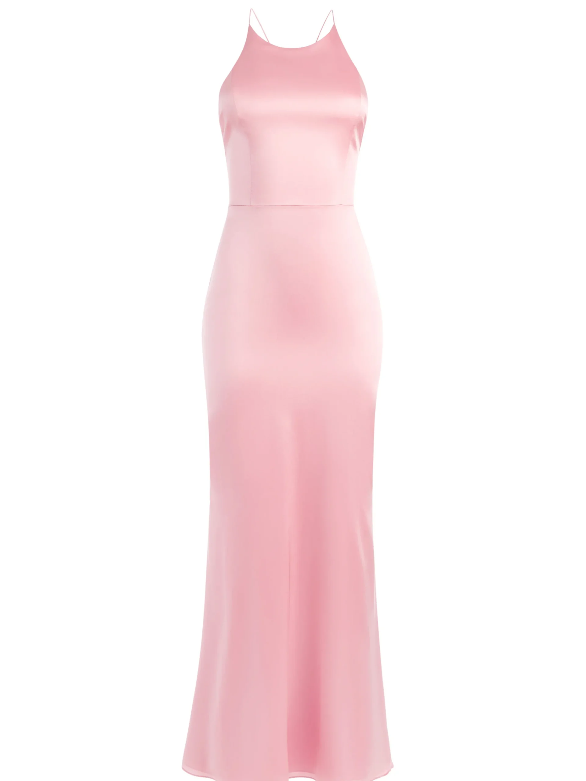 Alice and Olivia SAMIA HALTER NECK FISHTAIL GOWN ROSE*DRESSES | CLOTHING