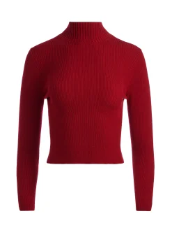Alice and Olivia SENAIDA CROPPED MOCK NECK PULLOVER *CLOTHING
