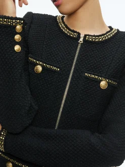 Alice and Olivia SHILOH GOLD ZIPPER ROMPER BLACK*FEATURED SHOPS | FEATURED SHOPS | FEATURED SHOPS | CLOTHING