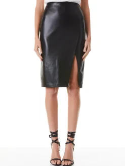 Alice and Olivia SIOBHAN FRONT WRAP MIDI SKIRT *FEATURED SHOPS | FEATURED SHOPS | CLOTHING