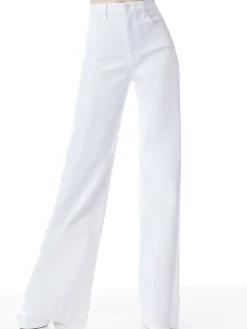 Alice and Olivia SOFIA HIGH RISE BOYFRIEND JEAN WHITE*FEATURED SHOPS | CLOTHING | CLOTHING