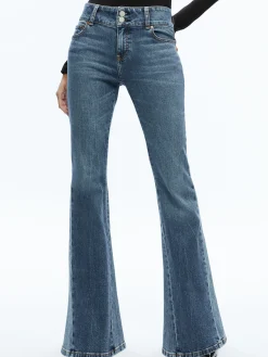 Alice and Olivia STACEY GODET BELL FLARE JEAN TRUE BLUES DARK*FEATURED SHOPS | FEATURED SHOPS | FEATURED SHOPS | FEATURED SHOPS | CLOTHING | CLOTHING | CLOTHING