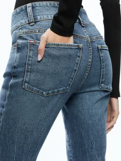 Alice and Olivia STACEY GODET BELL FLARE JEAN TRUE BLUES DARK*FEATURED SHOPS | FEATURED SHOPS | FEATURED SHOPS | FEATURED SHOPS | CLOTHING | CLOTHING | CLOTHING