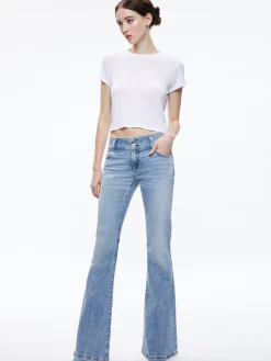 Alice and Olivia STACEY LOW RISE BELL BOTTOM JEAN *FEATURED SHOPS | CLOTHING | CLOTHING