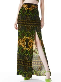 Alice and Olivia STEPHINE MAXI SKIRT RENDEZVOUS/MULTI*CLOTHING