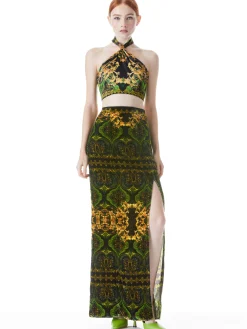 Alice and Olivia STEPHINE MAXI SKIRT RENDEZVOUS/MULTI*CLOTHING