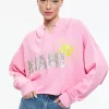 Alice and Olivia SUNNY BOXY CROPPED HOODIE BALLET SLIPPER*CLOTHING | CLOTHING