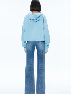 Alice and Olivia SUNNY BOXY CROPPED HOODIE ICE*CLOTHING | CLOTHING