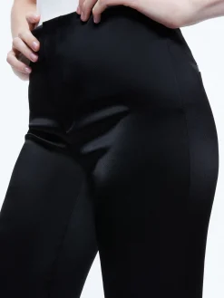 Alice and Olivia TEENY SATIN BOOTCUT PANT BLACK*CLOTHING | CLOTHING