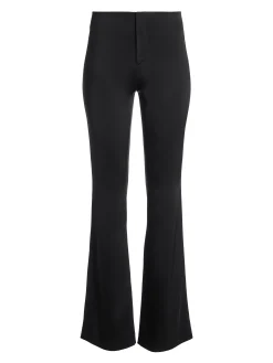 Alice and Olivia TEENY SATIN BOOTCUT PANT BLACK*CLOTHING | CLOTHING