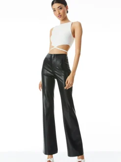Alice and Olivia TEENY VEGAN LEATHER FLARE PANT *FEATURED SHOPS | FEATURED SHOPS | CLOTHING