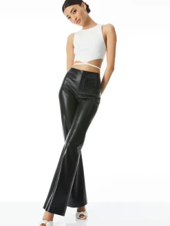 Alice and Olivia TEENY VEGAN LEATHER FLARE PANT *FEATURED SHOPS | FEATURED SHOPS | CLOTHING