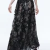 Alice and Olivia TINA EMBELLISHED GOWN SKIRT BLACK*CLOTHING