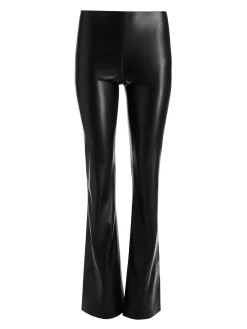 Alice and Olivia TINA VEGAN LEATHER SPLIT HEM PANT BLACK*FEATURED SHOPS | FEATURED SHOPS | FEATURED SHOPS | FEATURED SHOPS | CLOTHING