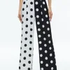 Alice and Olivia TOMASA CUFFED TROUSER FANTASY DOT COMBO LG*FEATURED SHOPS | CLOTHING