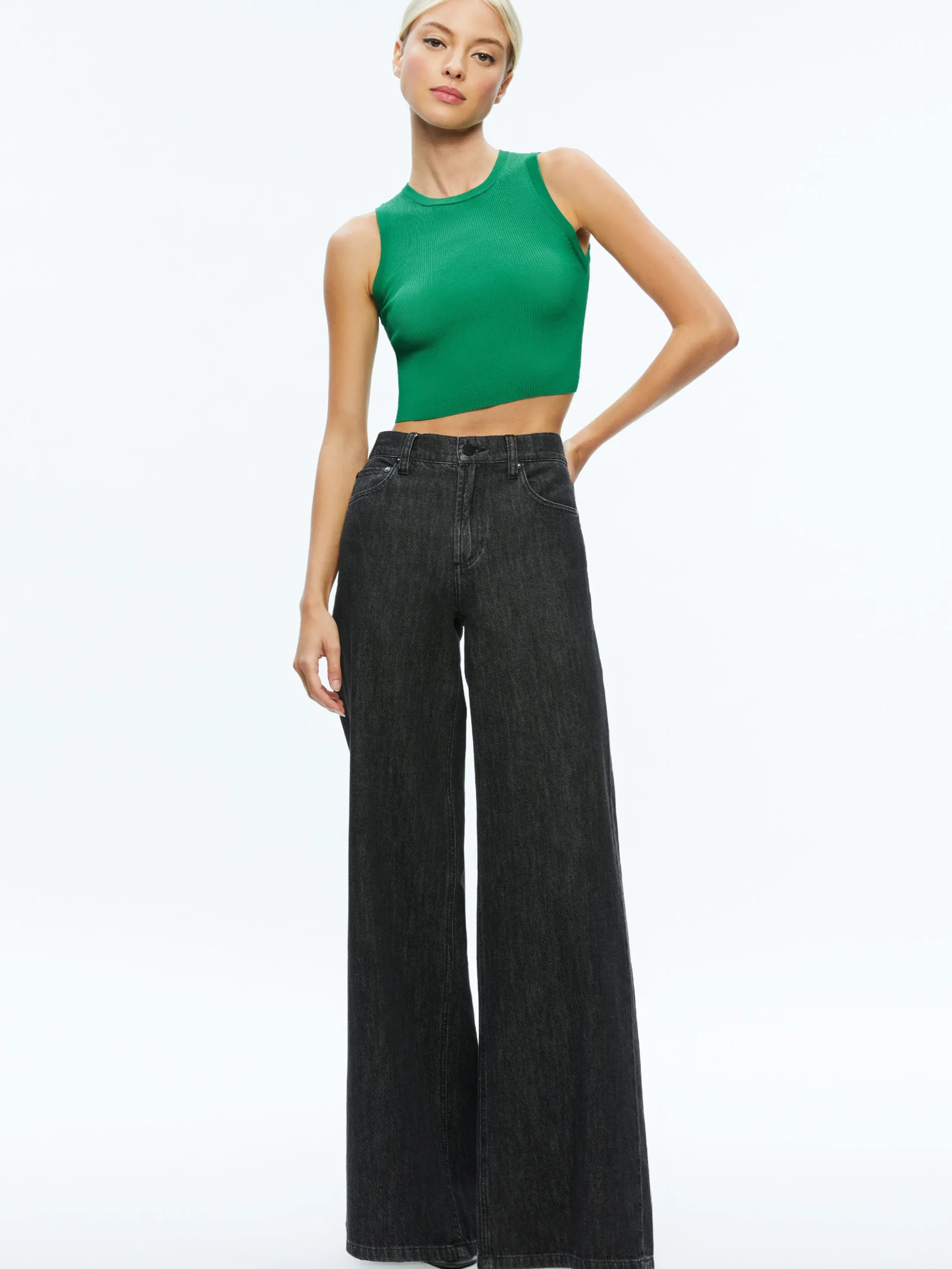 Alice and Olivia TONITA RIBBED TANK *FEATURED SHOPS | CLOTHING | CLOTHING