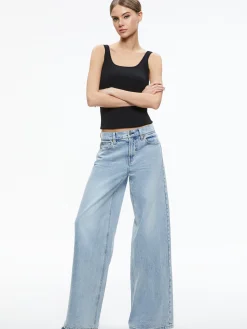 Alice and Olivia TRISH MID RISE BAGGY JEAN *FEATURED SHOPS | CLOTHING | CLOTHING