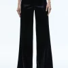 Alice and Olivia TRISH SHINY VEGAN LEATHER BAGGY PANT BLACK*FEATURED SHOPS | CLOTHING