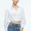 Alice and Olivia TRUDY CROPPED BUTTON DOWN *FEATURED SHOPS | CLOTHING