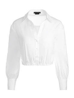 Alice and Olivia TRUDY CROPPED BUTTON DOWN *FEATURED SHOPS | CLOTHING