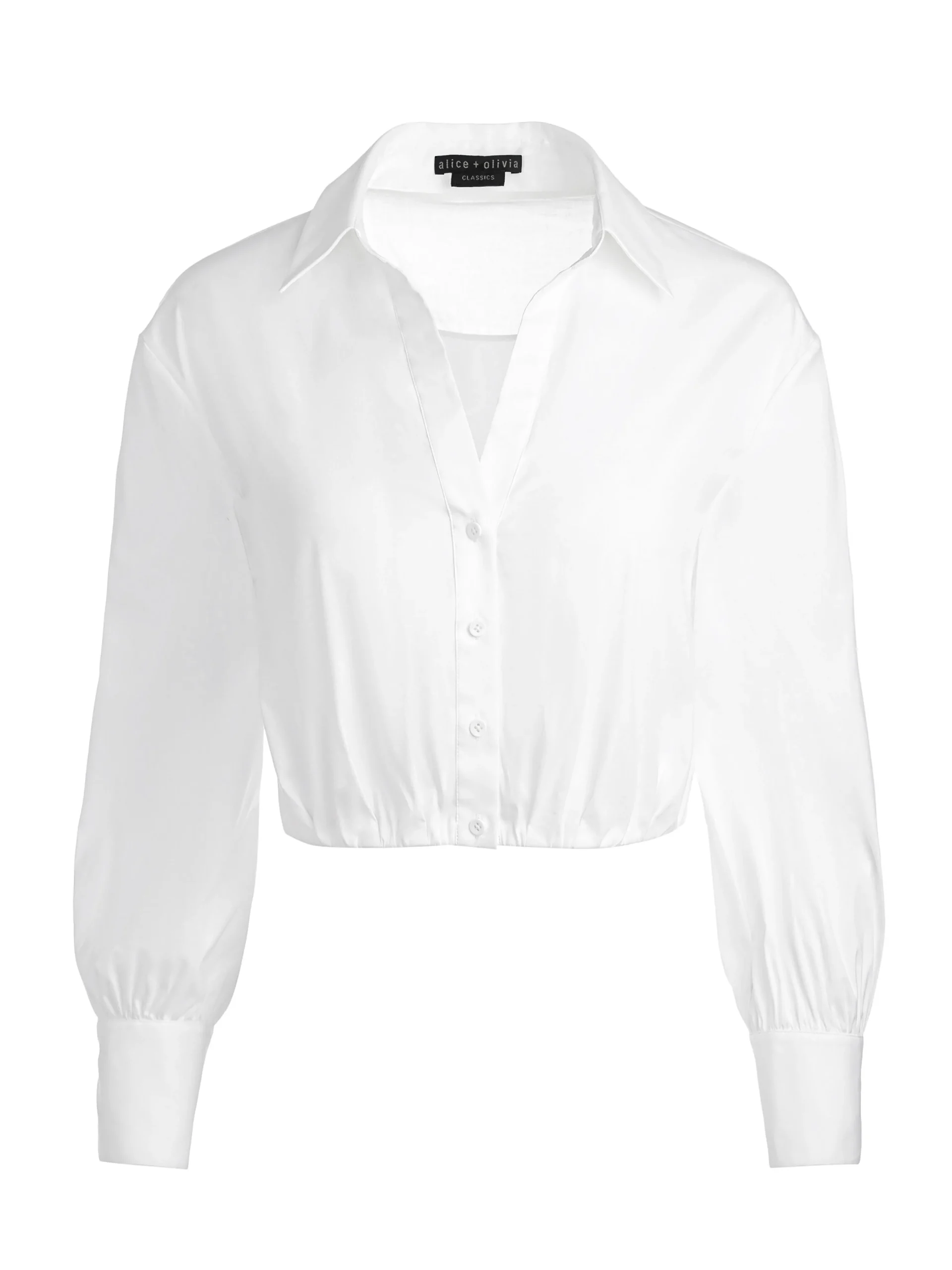 Alice and Olivia TRUDY CROPPED BUTTON DOWN *FEATURED SHOPS | CLOTHING