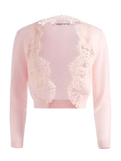 Alice and Olivia UMA LACE TRIM CARDIGAN PETAL*CLOTHING