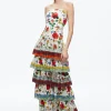 Alice and Olivia VALENCIA SPAGHETTI STRAP MAXI DRESS DEW FLORAL*DRESSES | DRESSES | CLOTHING