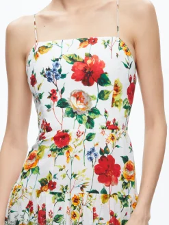 Alice and Olivia VALENCIA SPAGHETTI STRAP MAXI DRESS DEW FLORAL*DRESSES | DRESSES | CLOTHING