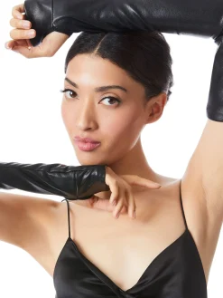 Alice and Olivia VEGAN LEATHER GLOVES BLACK*FEATURED SHOPS | CLOTHING