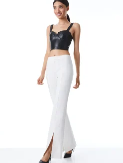 Alice and Olivia WALKER SLIM FRONT SLIT PANTS *FEATURED SHOPS | FEATURED SHOPS | CLOTHING