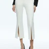 Alice and Olivia WALKER SLIT HEM PANT OFF WHITE*FEATURED SHOPS | CLOTHING | CLOTHING