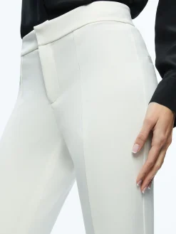 Alice and Olivia WALKER SLIT HEM PANT OFF WHITE*FEATURED SHOPS | CLOTHING | CLOTHING